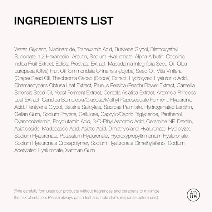 Anua – Niacinamide 10% + TXA 4% Serum 30ml