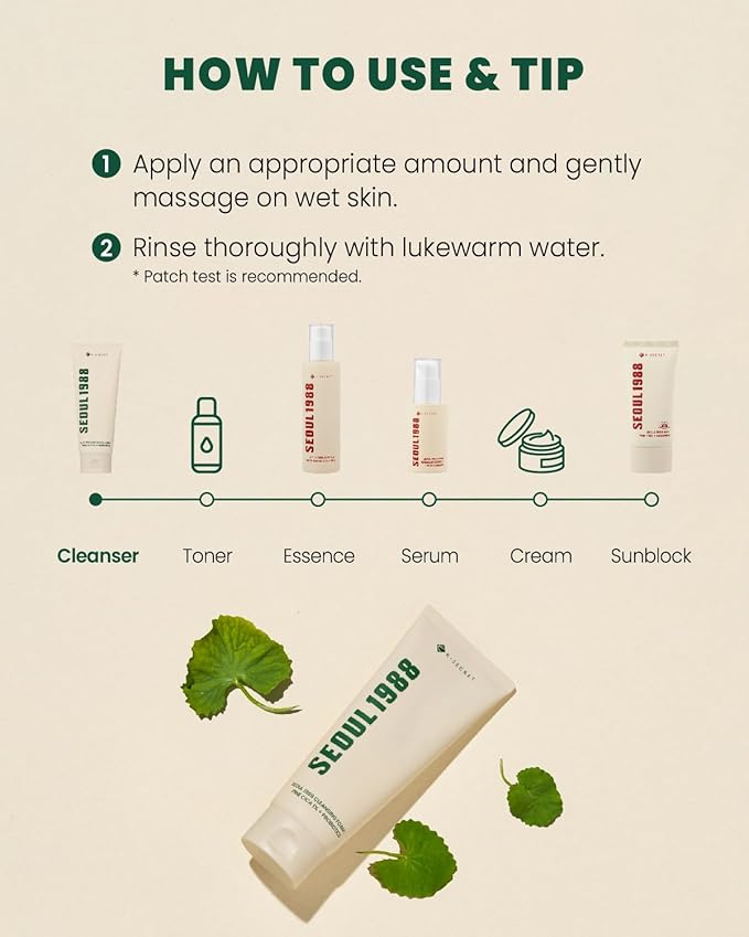 K-Secret – Seoul 1988 Pine Cica 1% + Probiotics Cleansing Foam 150ml