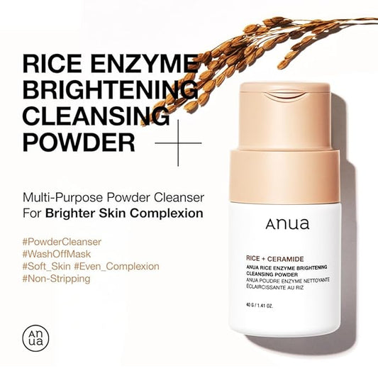 Anua – Rice Enzyme Brightening Cleansing Powder 40g
