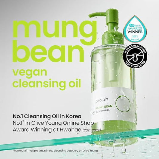 Beplain – Mung Bean Greenful pH balanced Cleansing Oil 200ml