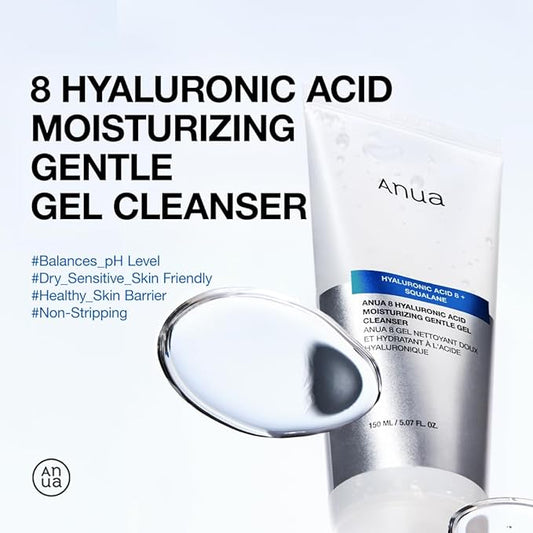 Anua – 8 Hyaluronic Acid Moisturizing Gentle Gel Cleanser 150ml