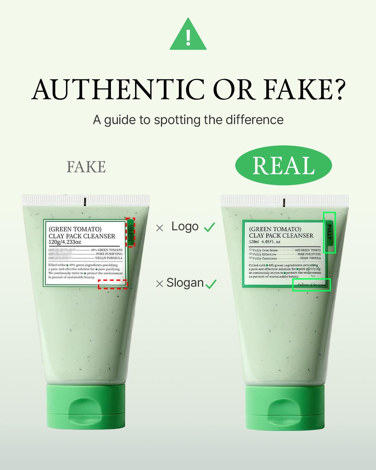 FULLY – Green Tomato Clay Pack Cleanser 120ml