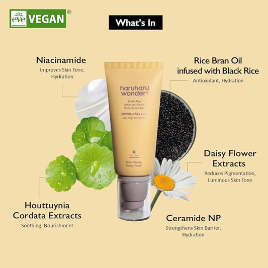 Haruharu Wonder - Black Rice Moisture Airfit Daily Sunscreen 50ml (Velvet Finish)
