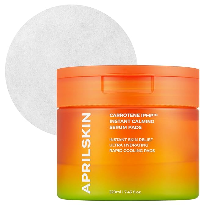 April Skin – Carrotene IPMP Instant Calming Serum Pads 80Pcs