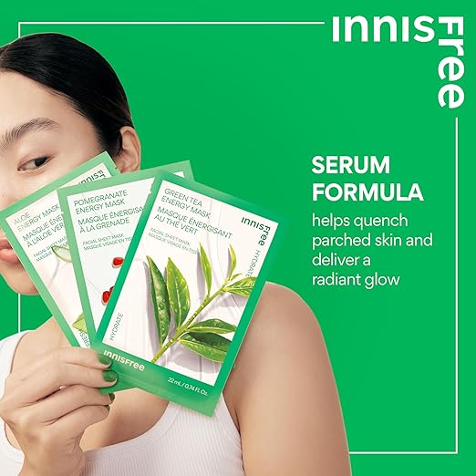 Innisfree – Squeeze Energy Mask Sheet 20ml Green Tea