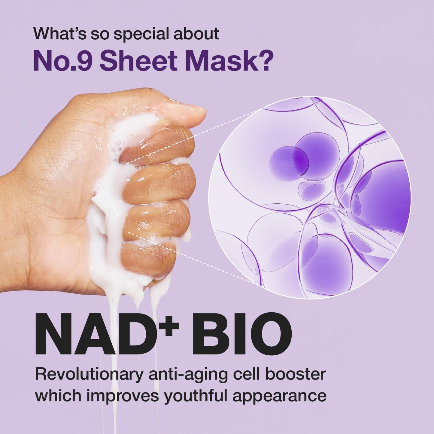 Numbuzin – No. 9 NAD Bio Lifting-sil Full Face Mask 28ml