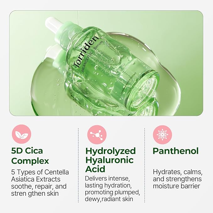Torriden – Balanceful Cica Calming Serum 50mL