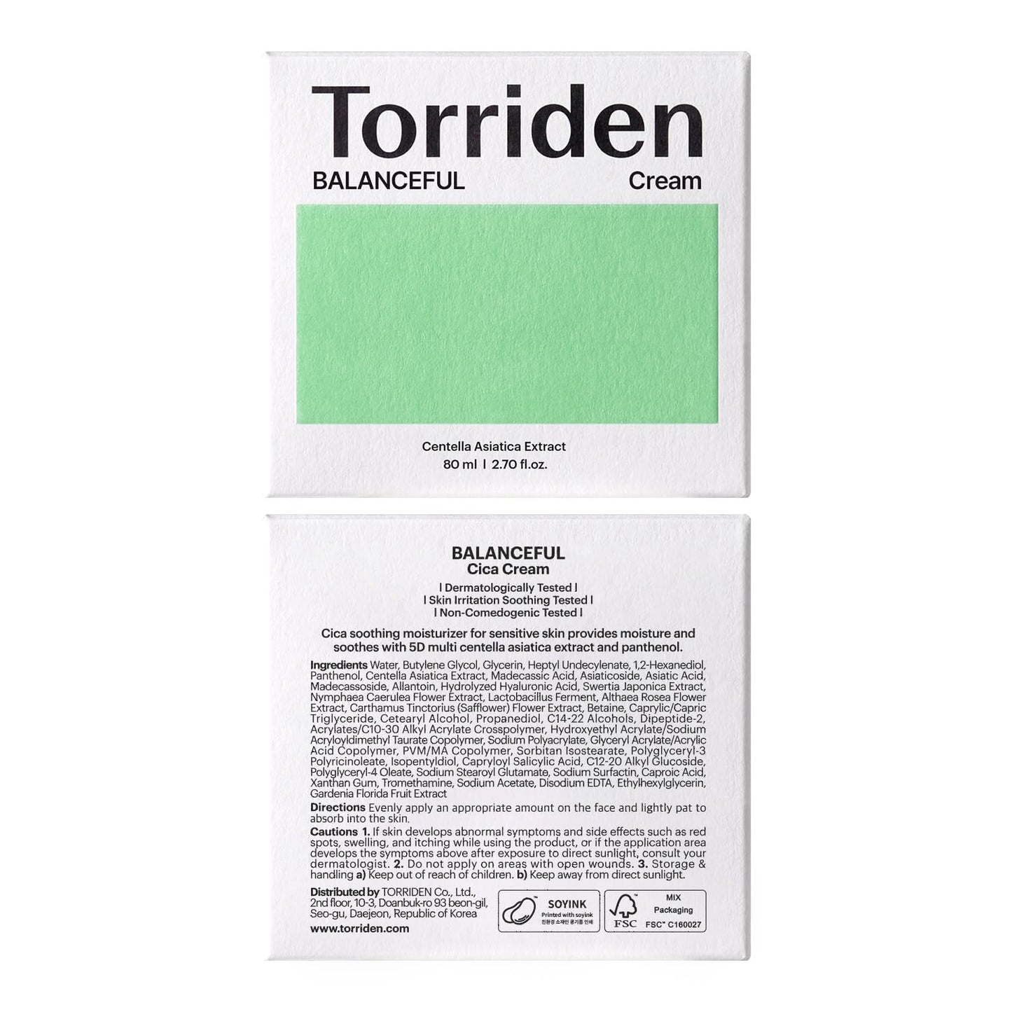 Torriden – Balanceful Cream 80ml