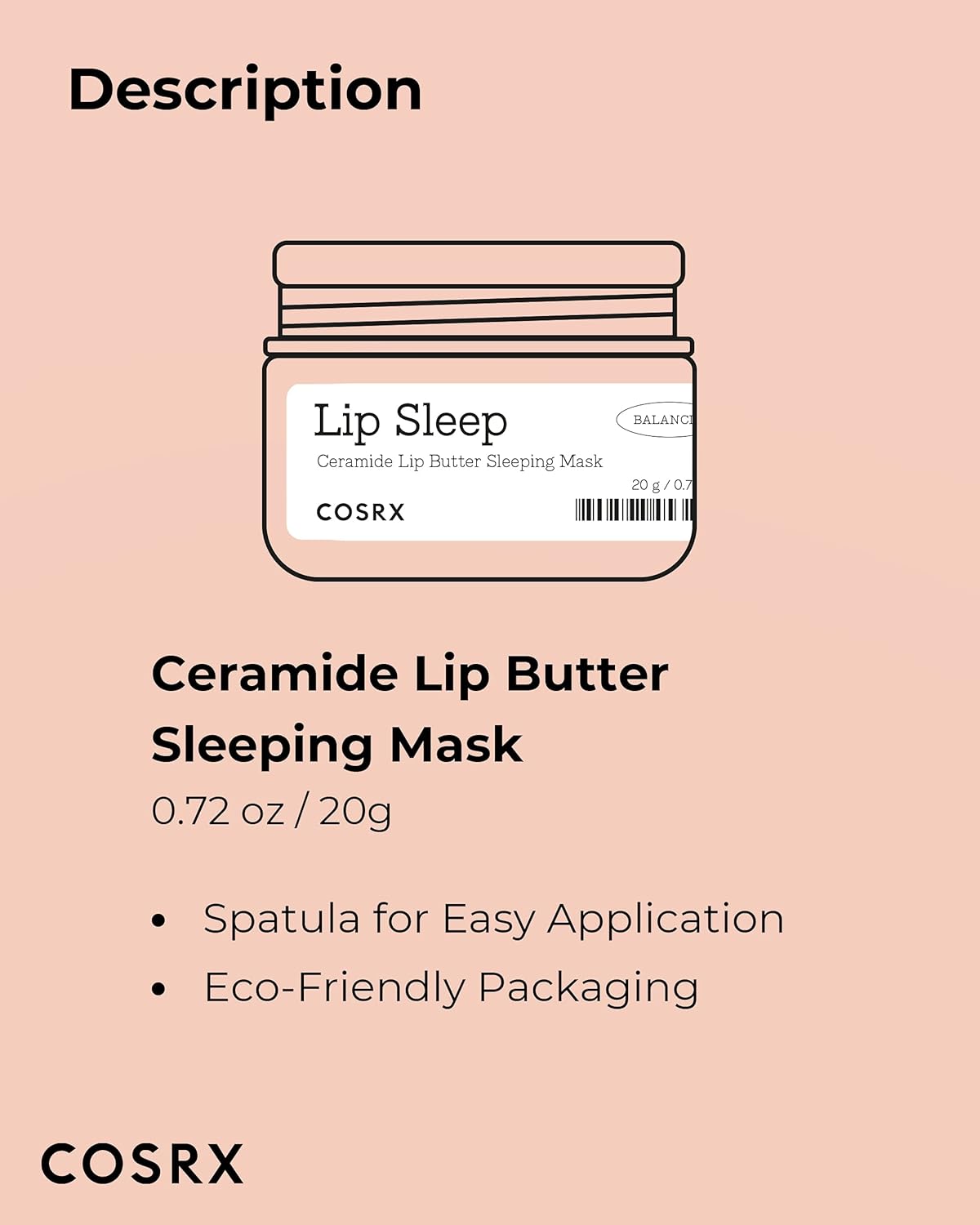 Cosrx – Lip Sleep – Balancium Ceramide Lip Butter Sleeping Mask 20g