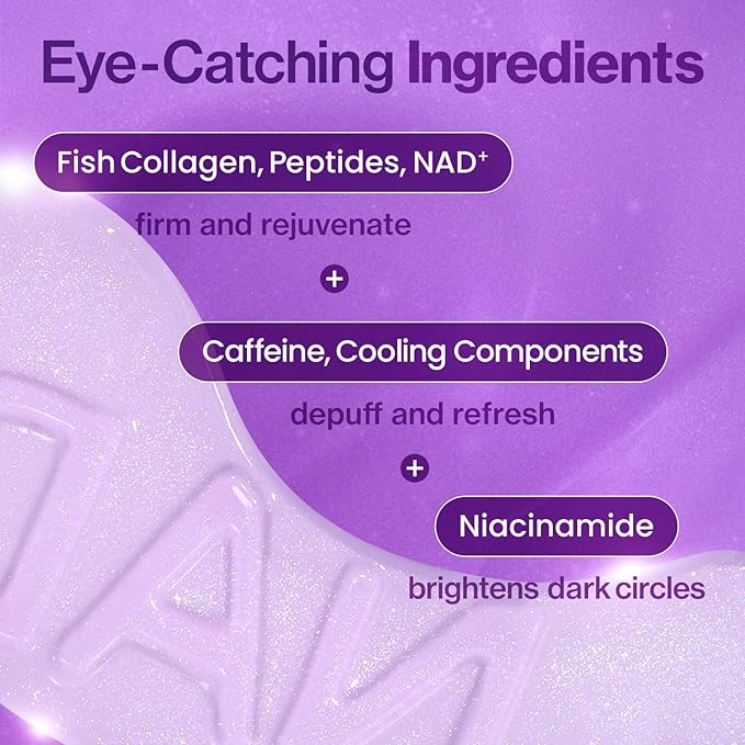 Numbuzin – No.9 NAD+ Collagen +50 Peptides Eye Patches 8g