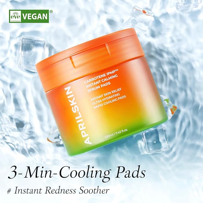 April Skin – Carrotene IPMP Instant Calming Serum Pads 80Pcs