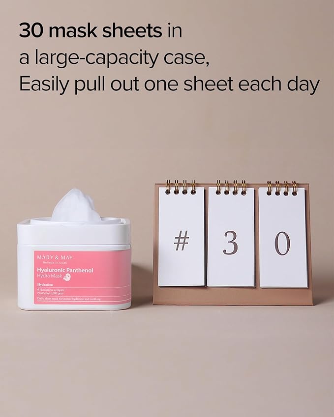 Mary&May – Hyaluronic Panthenol Hydra Mask 30ea