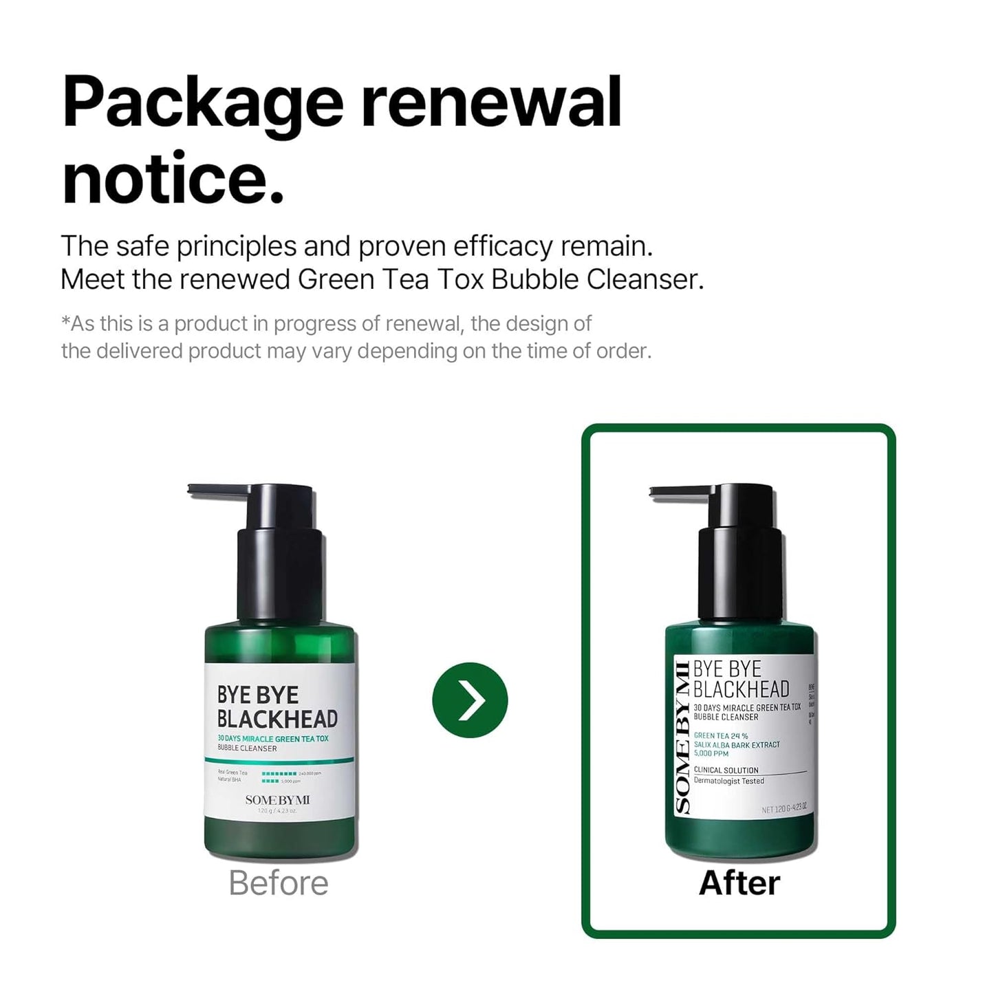 Some By Mi – Bye Bye Blackhead 30 Days Miracle Green Tea Tox Bubble Cleanser 120g