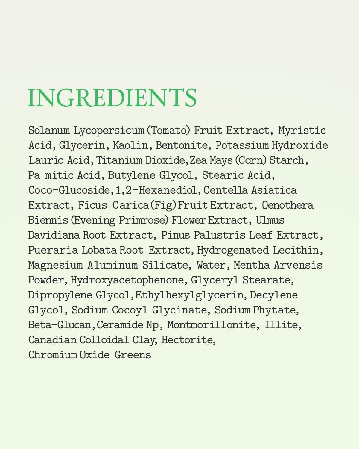 FULLY – Green Tomato Clay Pack Cleanser 120ml