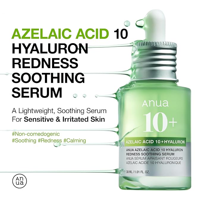 Anua – Azelaic Acid 10 Hyaluron Redness Soothing Serum