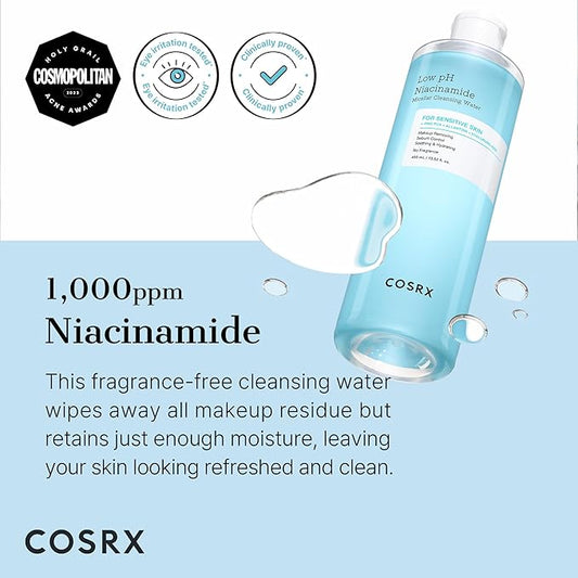 Cosrx – Low pH Niacinamide Micellar Cleansing Water 400ml