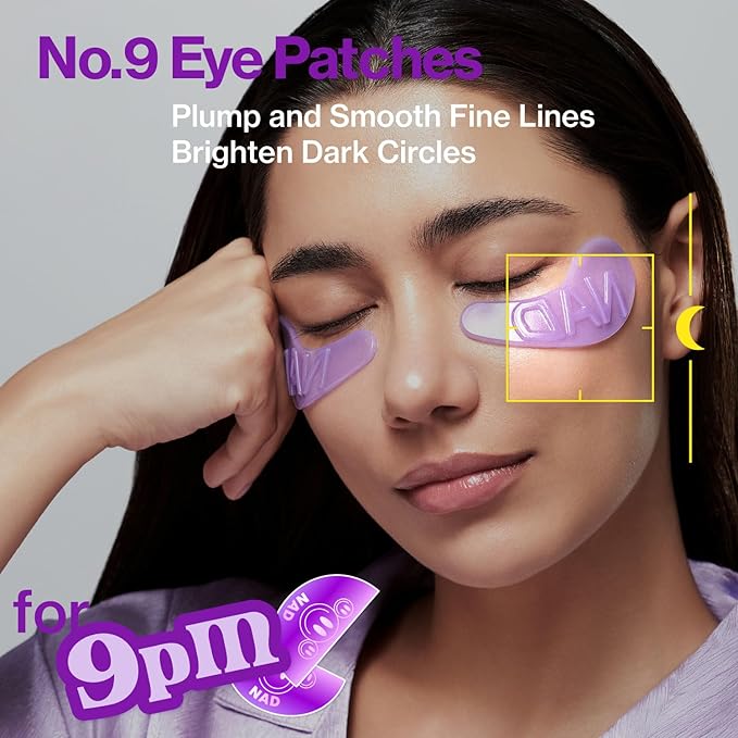 Numbuzin – No.9 NAD+ Collagen +50 Peptides Eye Patches 8g