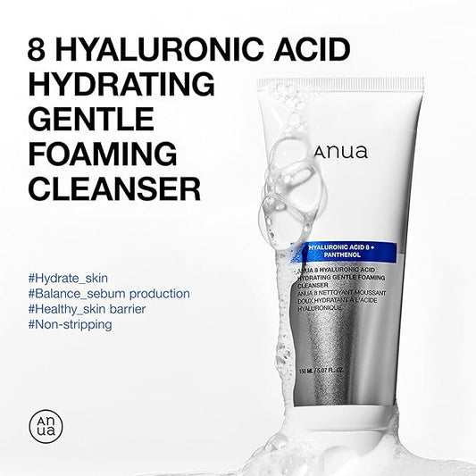 Anua – 8 Hyaluronic Acid Hydrating Gentle Foaming Cleanser 150ml