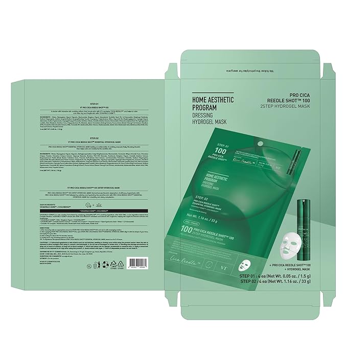 VT Cosmetics – Pro Cica Reedle Shot 100 2Step Hydrogel Mask (1ea)