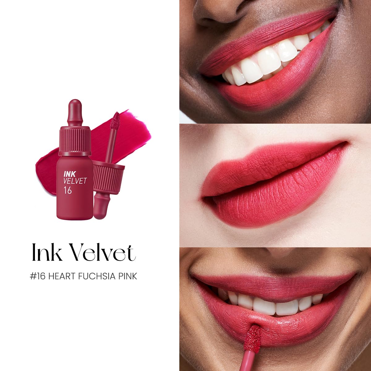 Peripera – Ink Velvet No. 16 Heart Fuchsia Pink