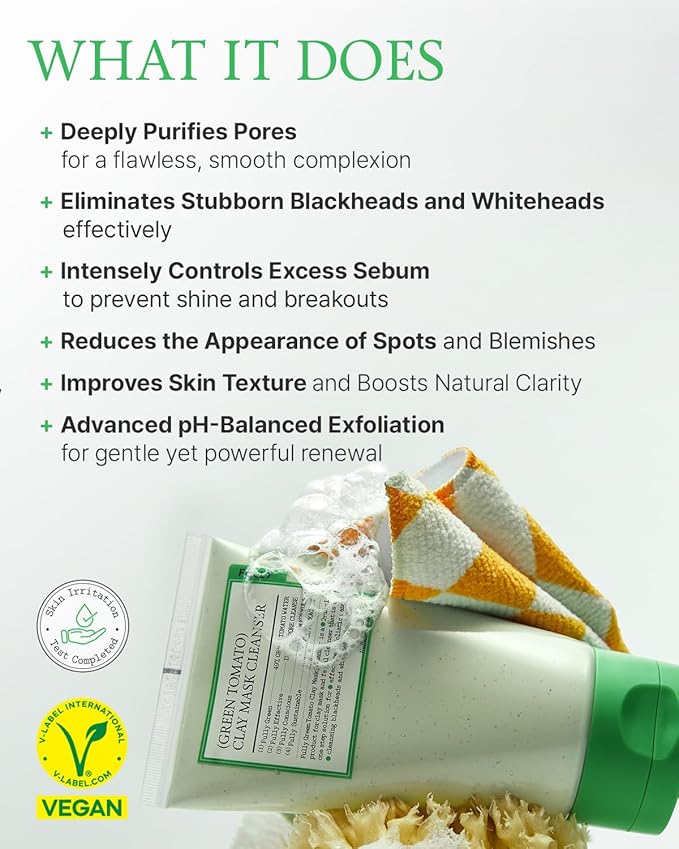 FULLY – Green Tomato Clay Pack Cleanser 120ml