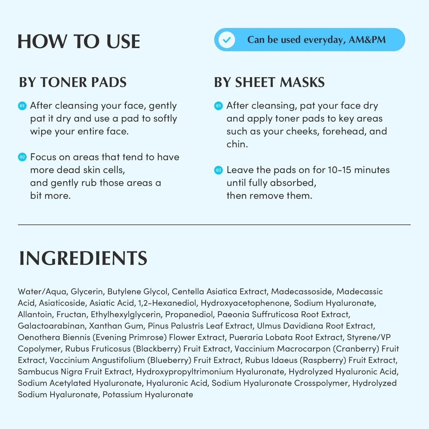 Eqqualberry – Swimming Pool Toner Pads 220ml