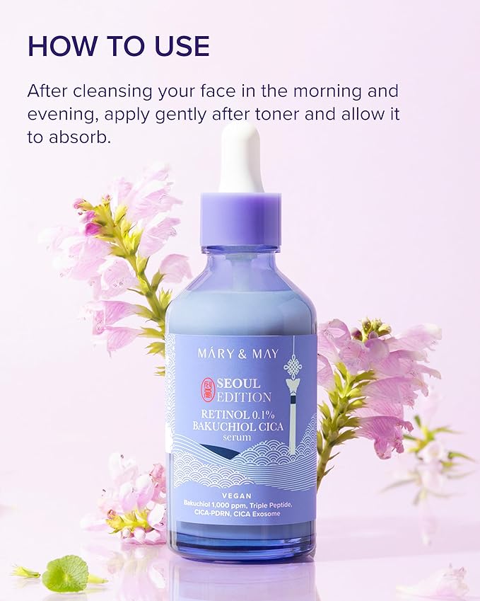 Mary&May – Retinol 0.1% Bakuchiol Cica Serum 80ml