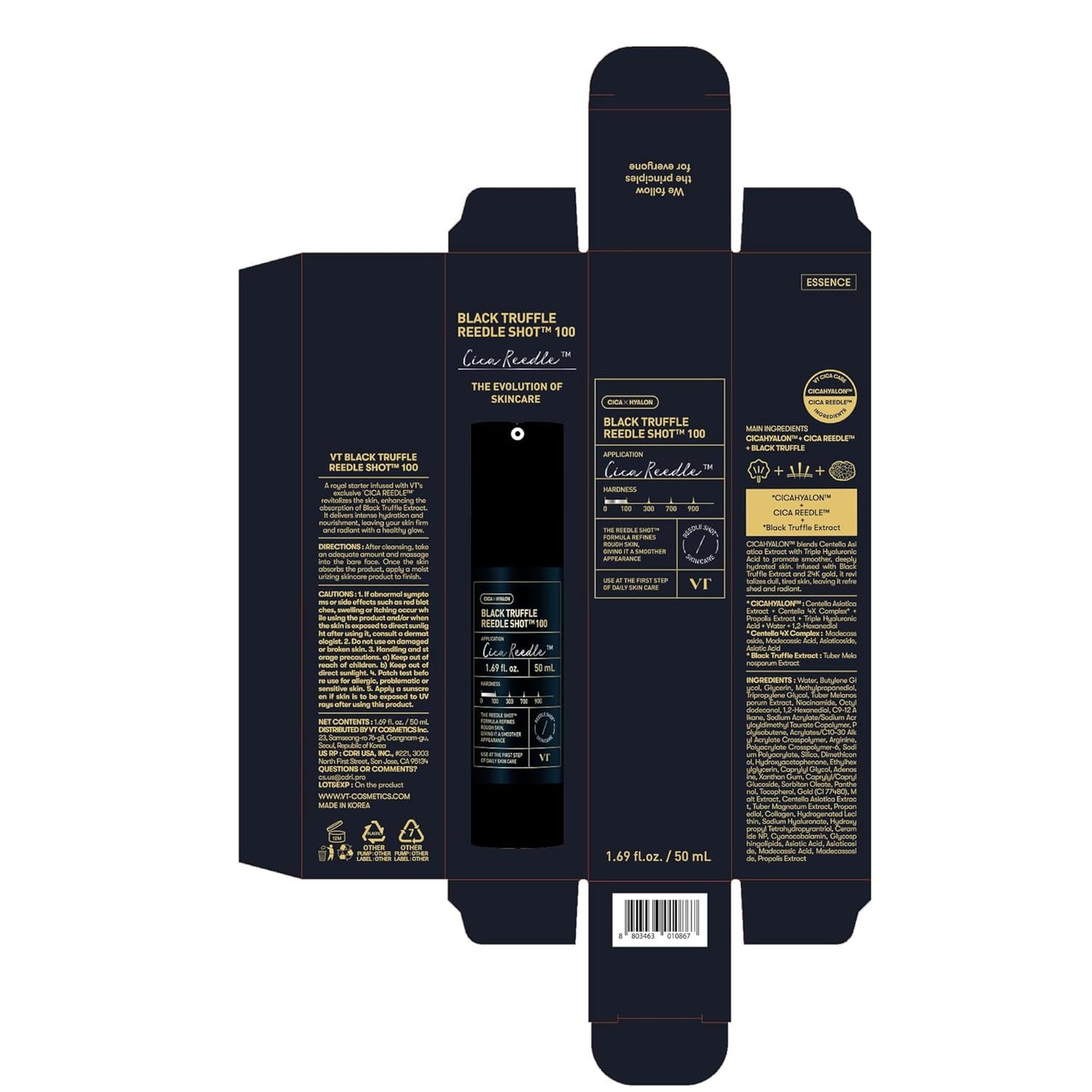 VT Cosmetics – Black Truffle Reedle Shot 100 50ml