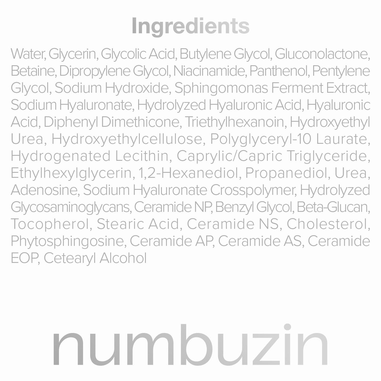 Numbuzin – No.4 Ceramide AHA Glazed Skin Prep Serum 30ml