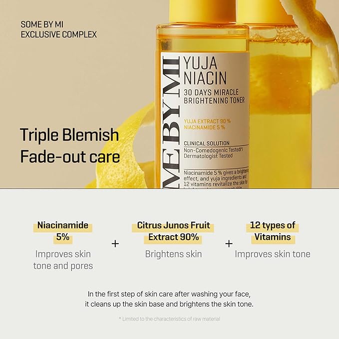 Some By Mi – Yuja Niacin 30 Days Miracle Brightening Toner 150ml New
