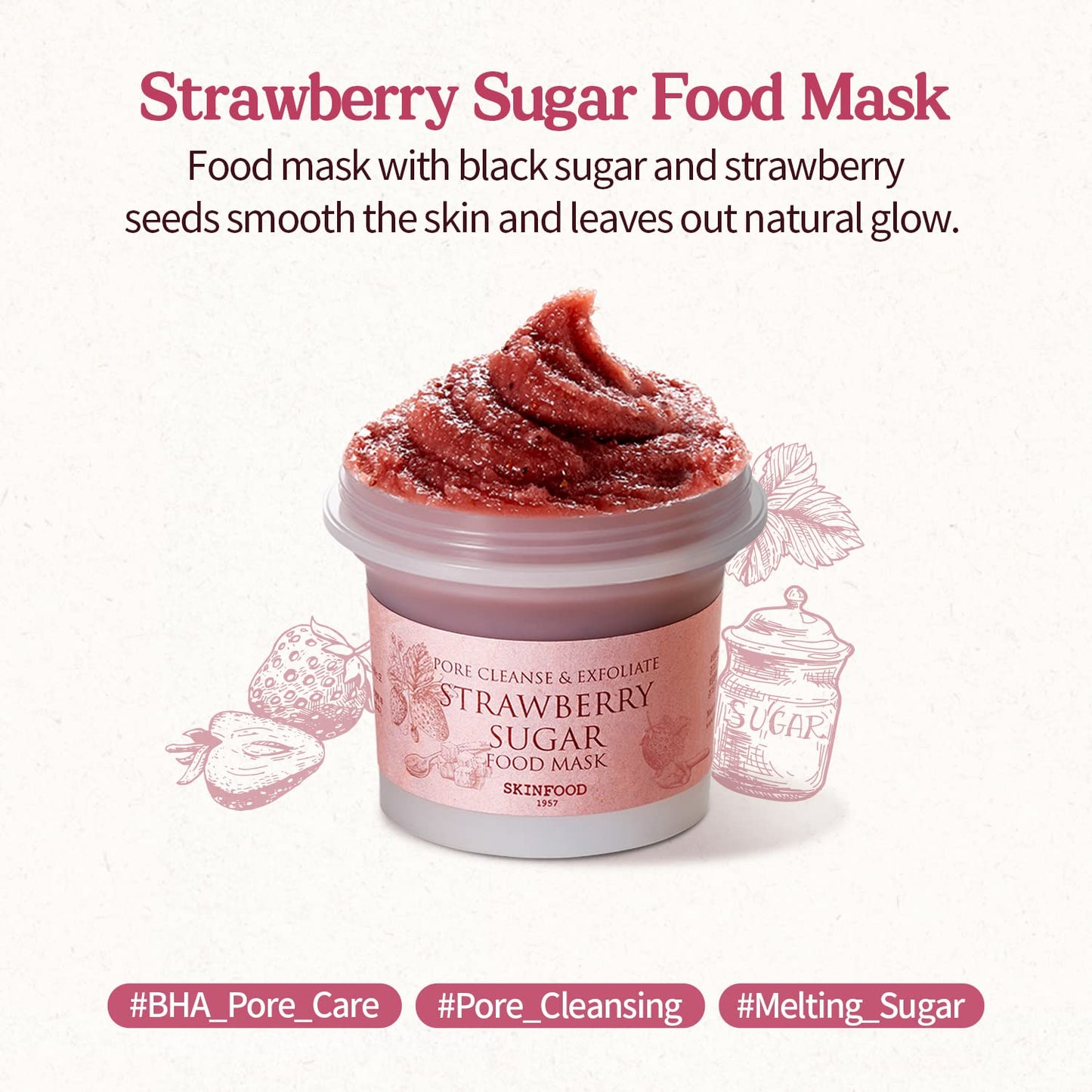 Skin Food - Strawberry Sugar Food Mask 120g