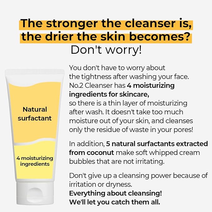Numbuzin - No.2 Deep Clean Fresh Cream Cleanser 120ml