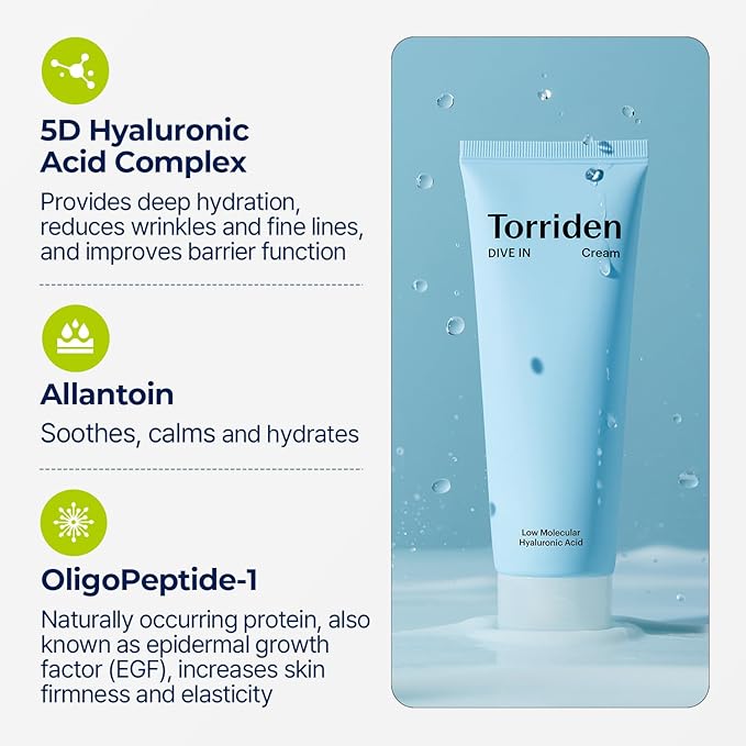Torriden – Dive In Low Molecular Hyaluronic Acid Cream 80ml