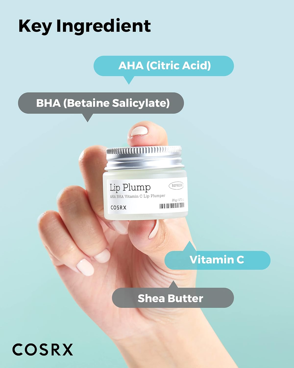 Cosrx – Lip Plump – Refresh AHA BHA Vitamin C Lip Plumper 20g