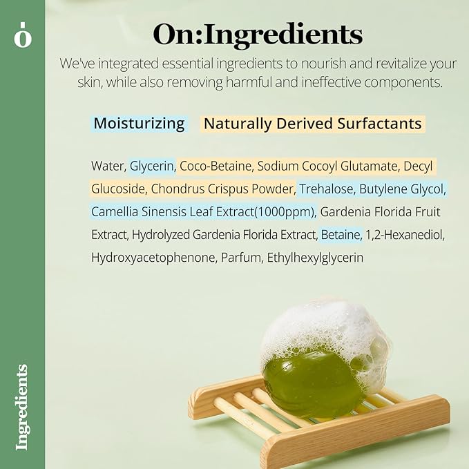 Ongredients – Jeju Green Tea Cleansing Ball 110g