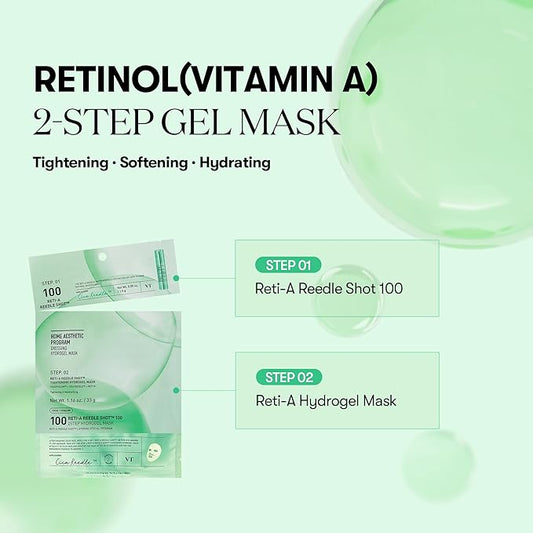 VT Cosmetics – Reti-A Reedle Shot 100 2Step Hydrogel Mask (1ea)