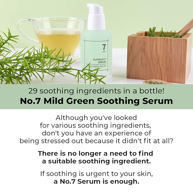 Numbuzin - No.7 Mild Green Soothing Serum 50ml