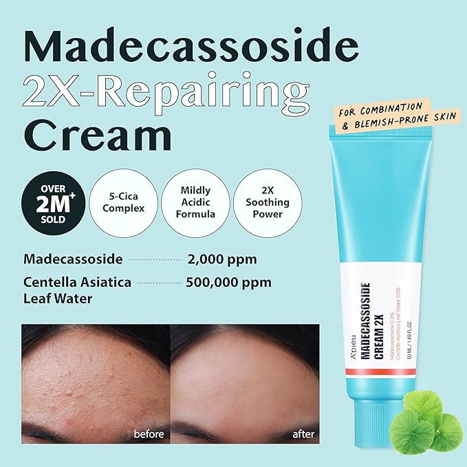 A'pieu - Medecassoside Cream 2X 50ml