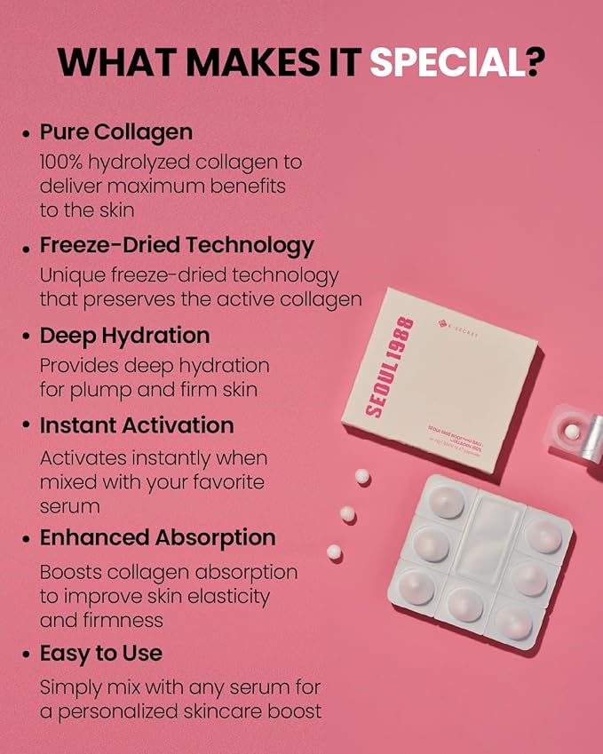 K-secret – Seoul 1988 Boosting Ball: Collagen 100% Capsule 7ea