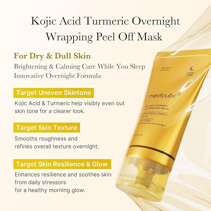 Medicube – Kojic Acid Turmeri Night Wrapping Mask 75ml