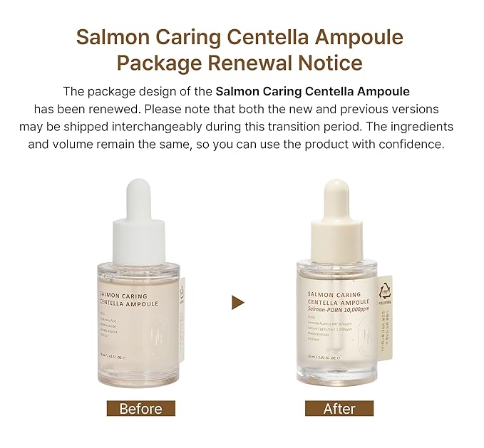 Heveblue – Salmon Caring Centella Ampoule Salmon-PDRN 10,000ppm 30ml