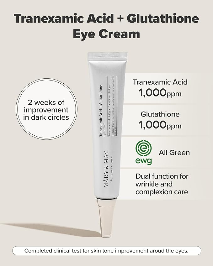 Mary&May – Tranexamic Acid + Glutathione Eye Cream 30ml