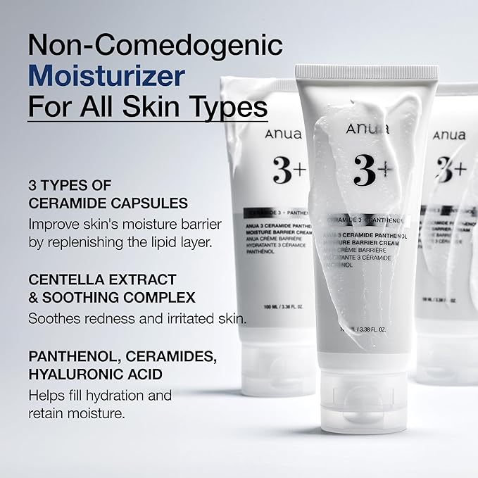 Anua – 3 Ceramide Panthenol Moisture Barrier Cream 100ml