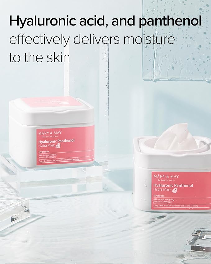 Mary&May – Hyaluronic Panthenol Hydra Mask 30ea