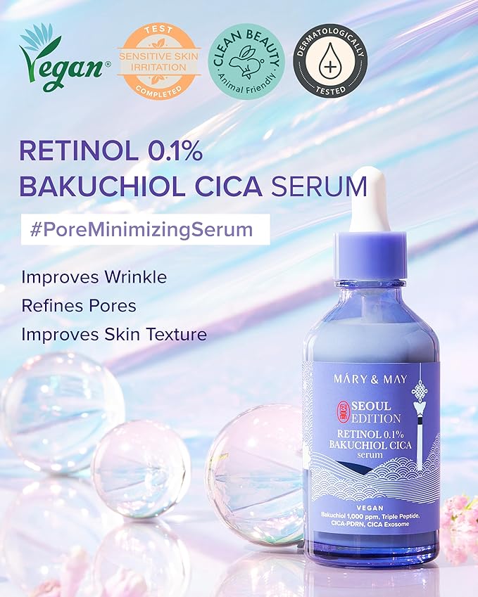Mary&May – Retinol 0.1% Bakuchiol Cica Serum 80ml