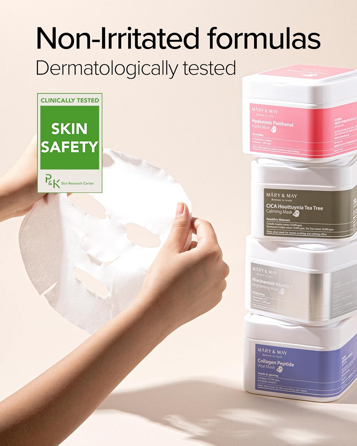 Mary&May – Hyaluronic Panthenol Hydra Mask 30ea