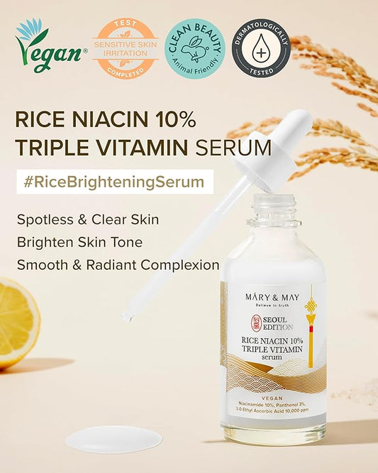 Mary & May – Rice niacin 10% Triple Vitamin Serum 80ml