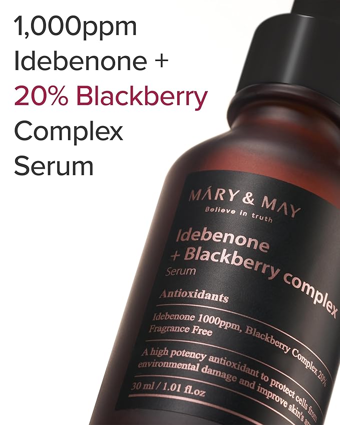 Mary & May – Idebenone + Blackberry Complex Serum 10ml