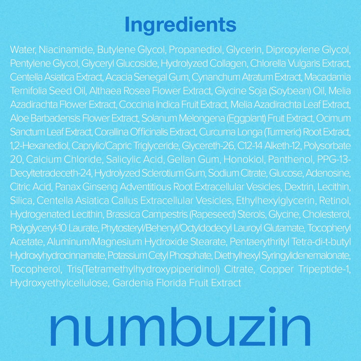Numbuzin – No.3 Blue Bio-Retinol Pore Refining Serum 30ml