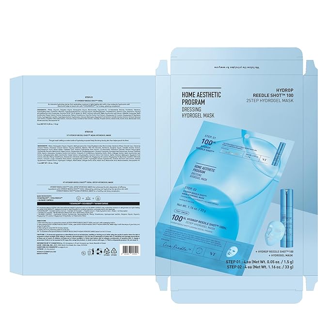VT Cosmetics – Hydrop Reedle Shot 100hL 2 Step Hydrogel Mask Sheet